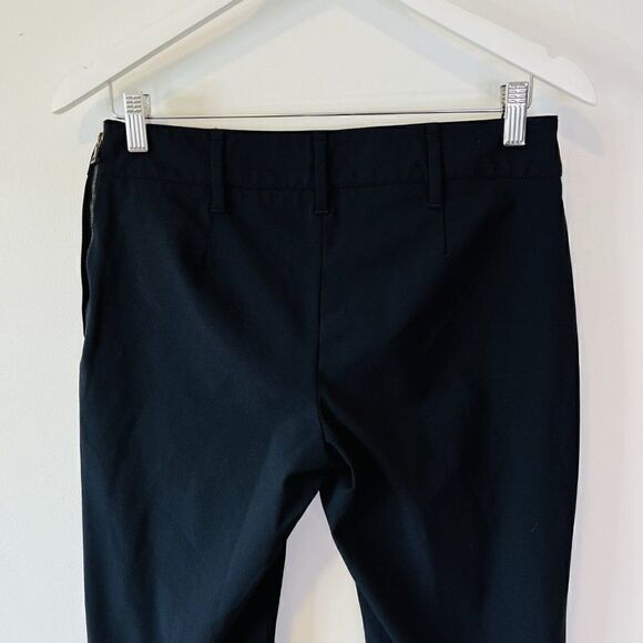 Prada Black Nylon Blend Front Seam Side Zip Dress Pants - Picture 5 of 13